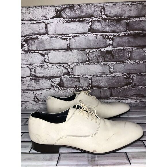 J. LINDEBERG Ivory Leather Plain Toe Derby Oxford Dress Shoes Men Sz 10M US/43EU main image 13